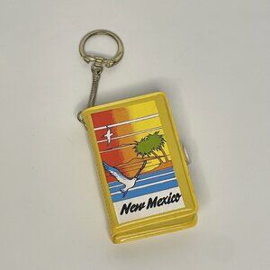 Vintage Souvenir Keychain Mini Playing Card Deck New Mexico made in Hong Kong
